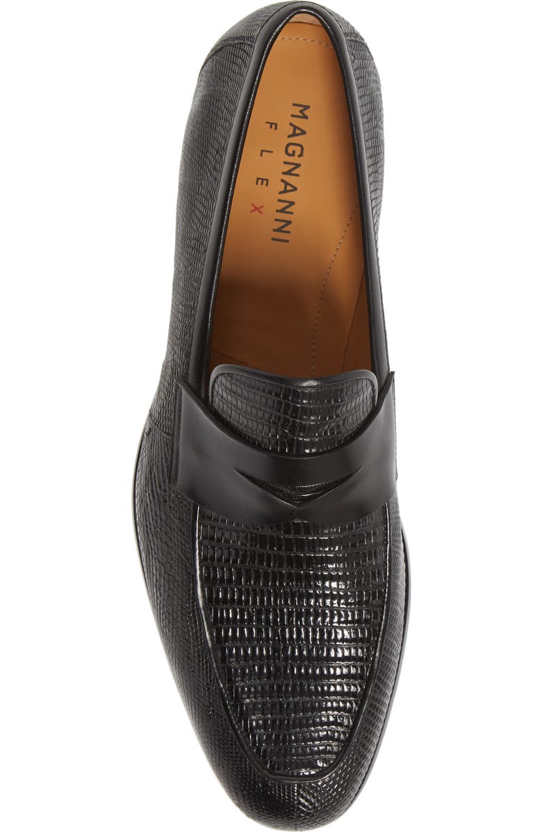 Magnanni Vincente Genuine Lizard Penny Loafer, Alternate, color,