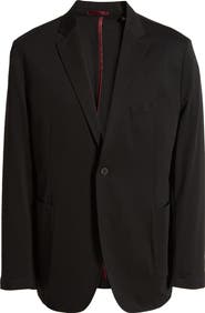 Johnston & Murphy XC Flex® Solid Black Knit Sport Coat