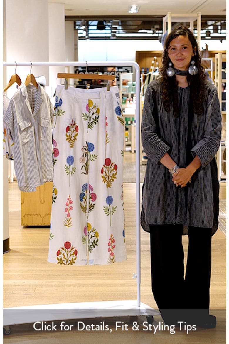 The Amelia Floral Print Linen Pants video