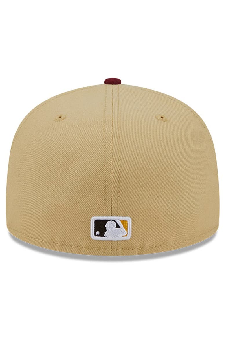 New Era Men's New Era Vegas Gold/Cardinal Los Angeles Dodgers 59FIFTY Fitted Hat, Alternate, color,