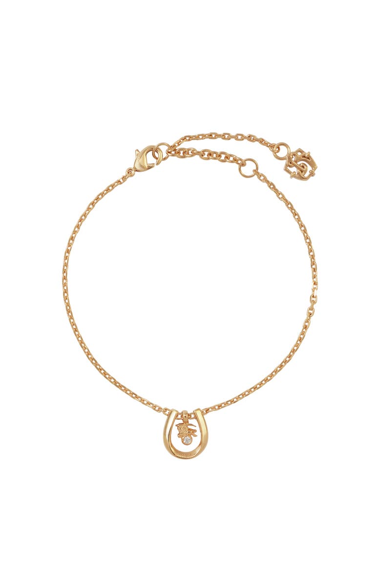 Horseshoe Bracelet, Main, color, Gold/clear