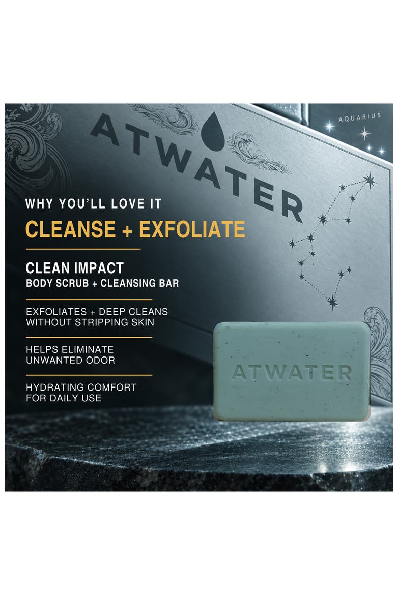 Clean Impact Body Scrub and Cleansing Bar Set, Alternate, color, NO COLOR