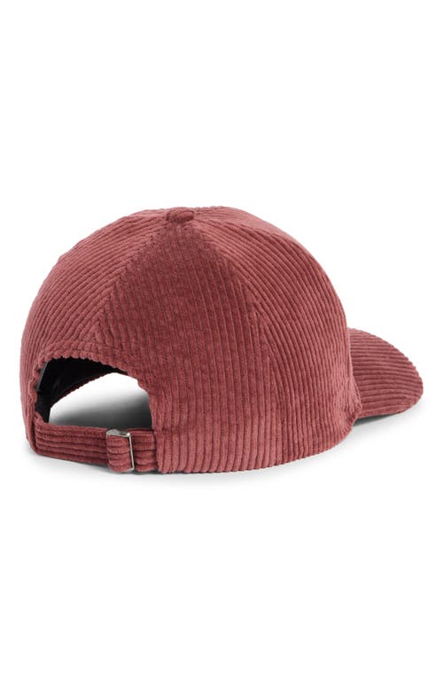 David & Young Corduroy Baseball Cap In Gold