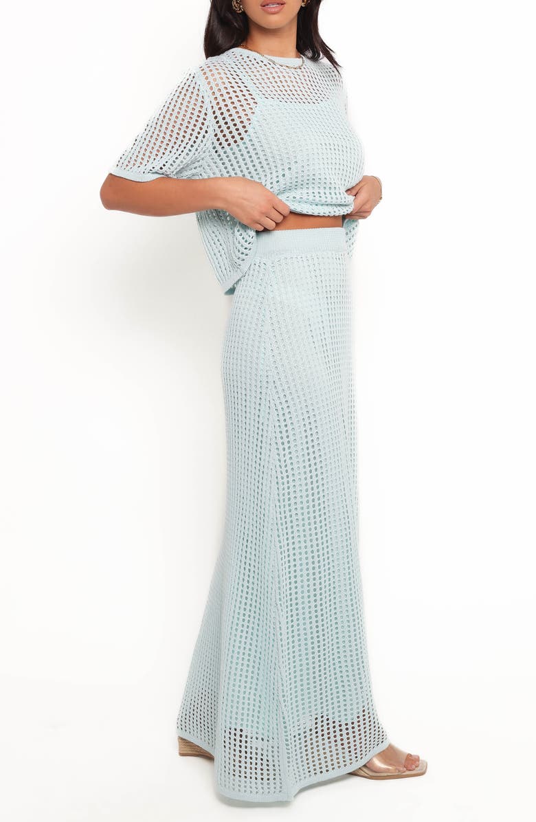 Petal & Pup Kinnie Open Stitch Sweater & Skirt Set, Alternate, color, Light Blue