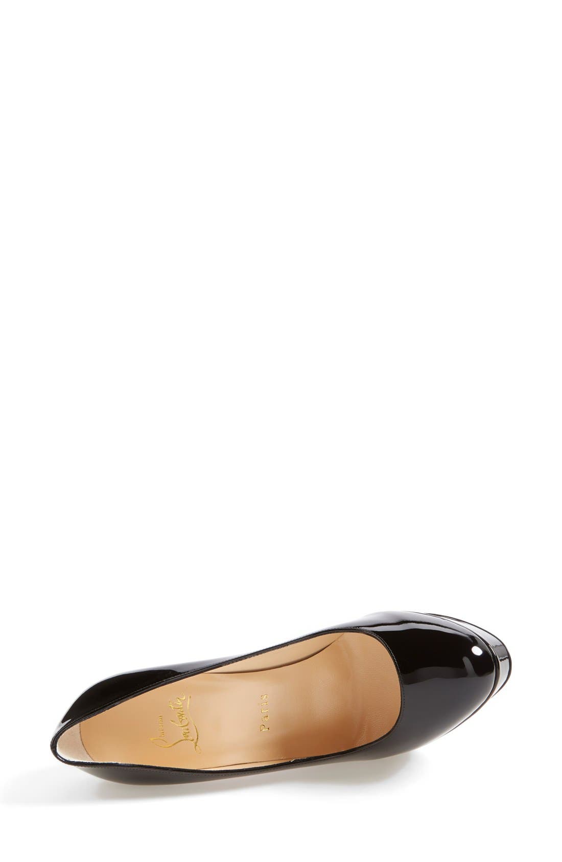 Bianca Platform Pump, Alternate, color, BLACK