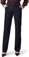 PAIGE Stevie High Waist Straight Leg Trouser Jeans