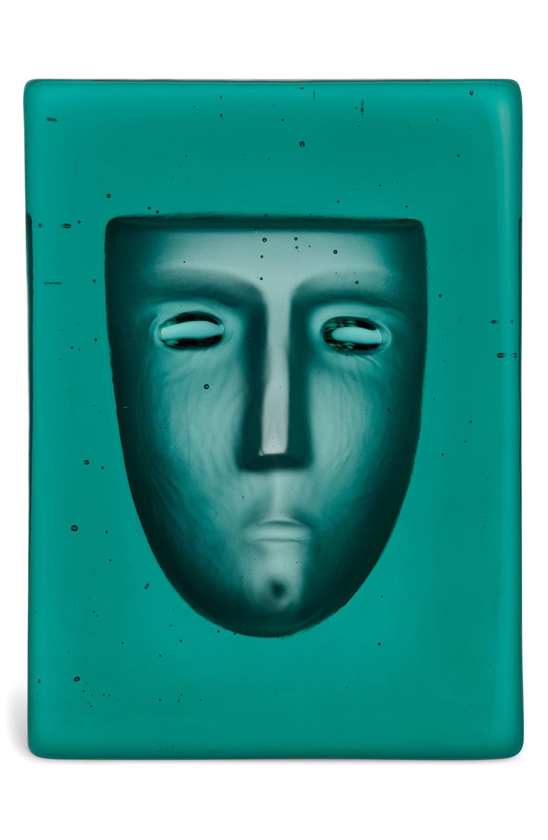 Kosta Boda Azur Frost Crystal Decor, Main, color, Green