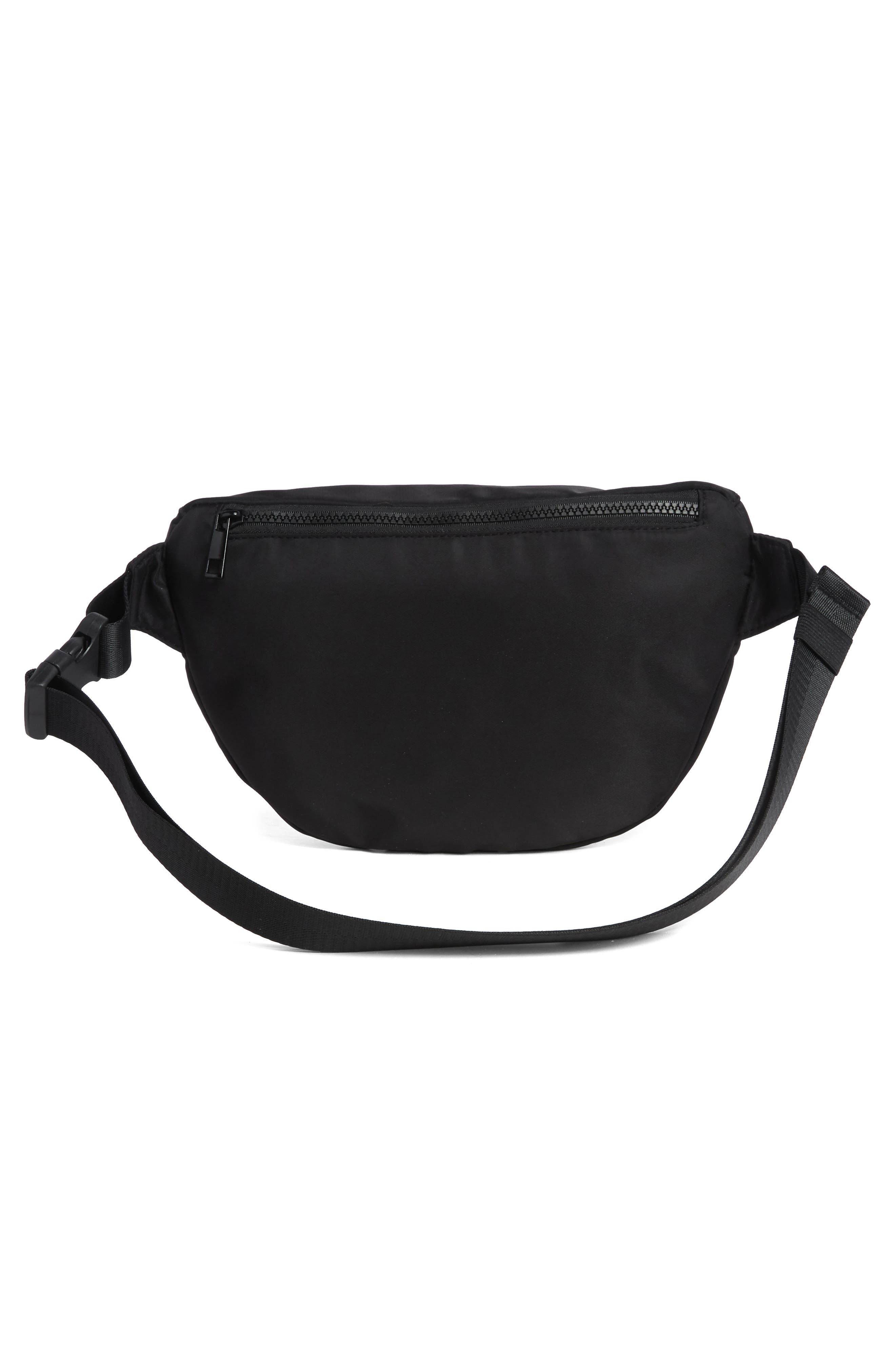Zella Nylon Belt Bag, Alternate, color, 