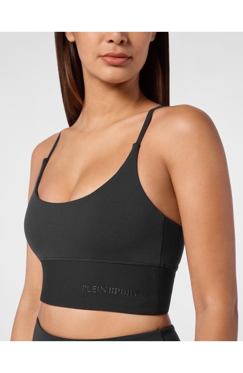 PLEIN SPORT Sport Bra Women, Alternate, color, Black