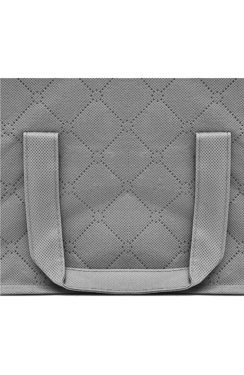 SORBUS Foldable Fabric Storage Organizer Bag - Set of 3 - Grey, Alternate, color, 