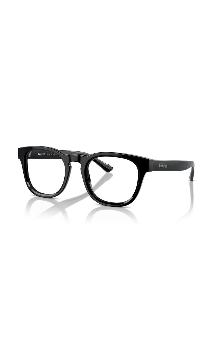 Ferrari 49mm Round optical glasses, Main, color, Black