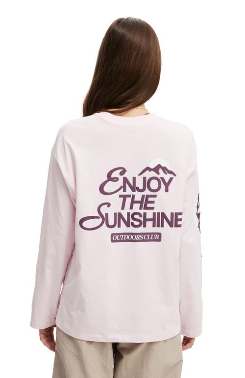 Cotton On Body Active Long Sleeve Graphic Crew In Multi