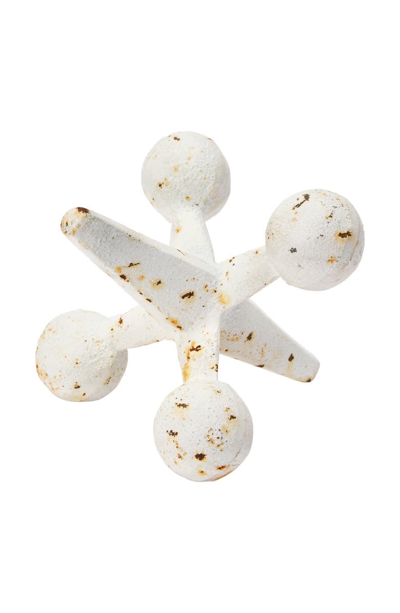 Storied Home Cast Iron Jack Accent, Main, color, White