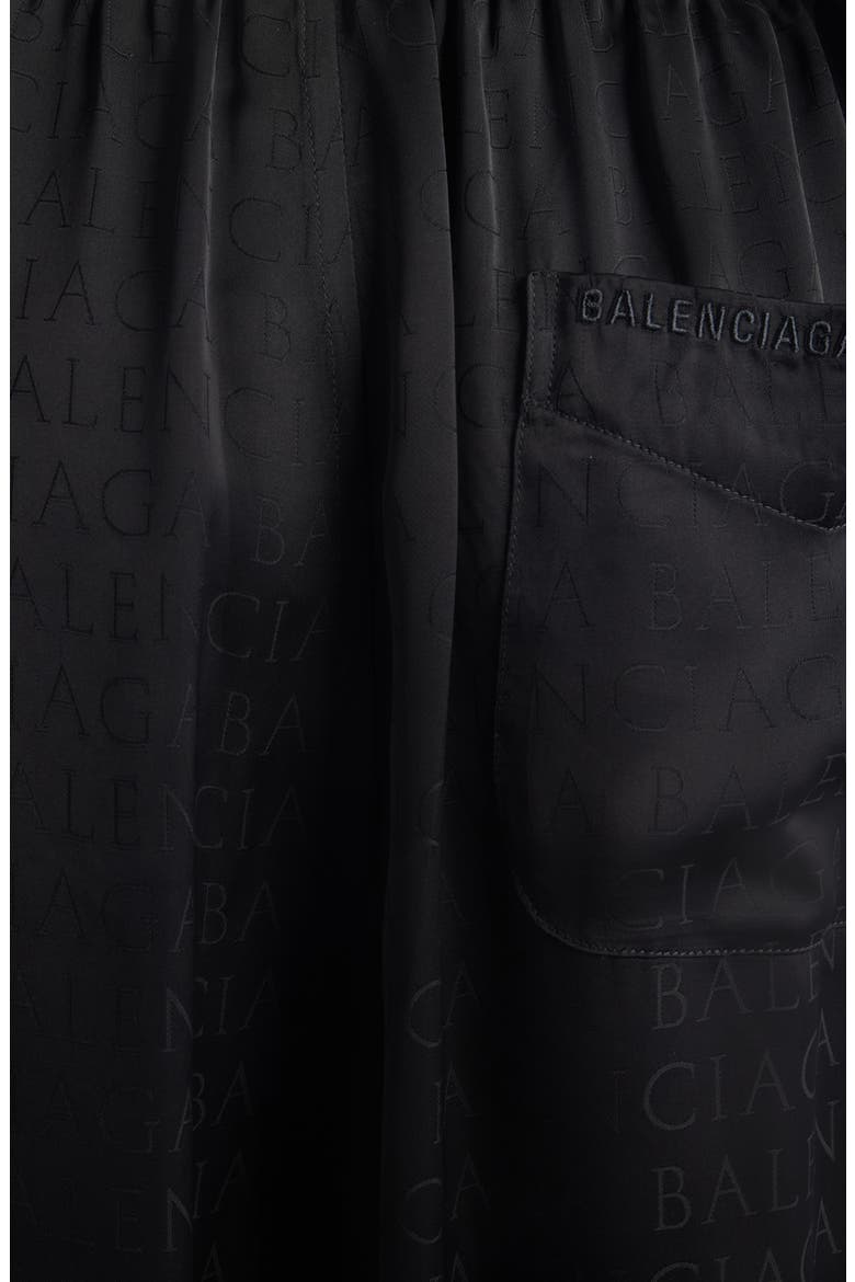 Logo Jacquard Pajama Pants, Alternate, color, 1000 BLACK