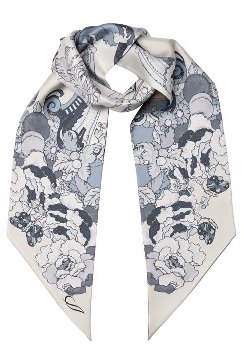 Raffaella  - Skinny Silk Scarf for Women