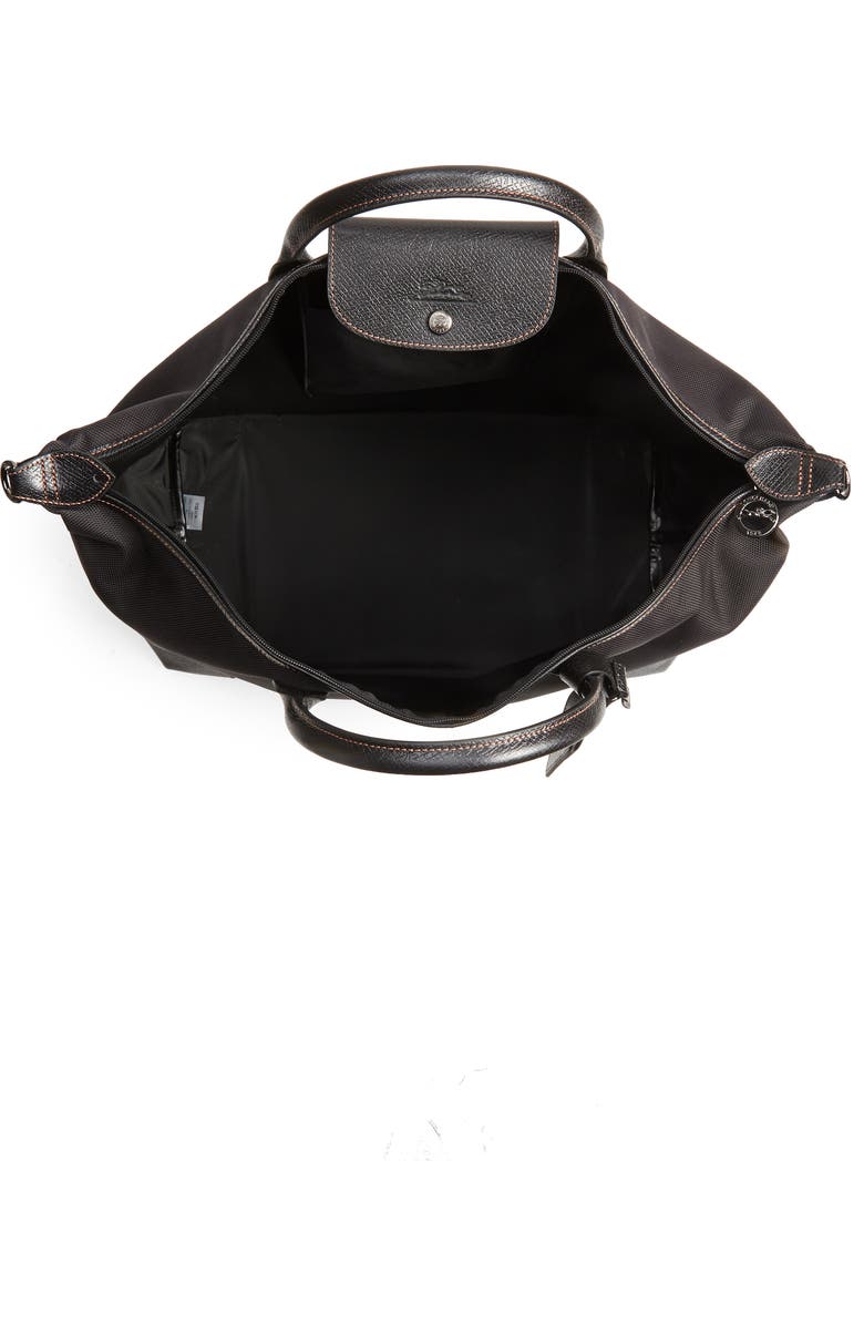 Longchamp Large Boxford Canvas & Leather Travel Bag, Alternate, color,