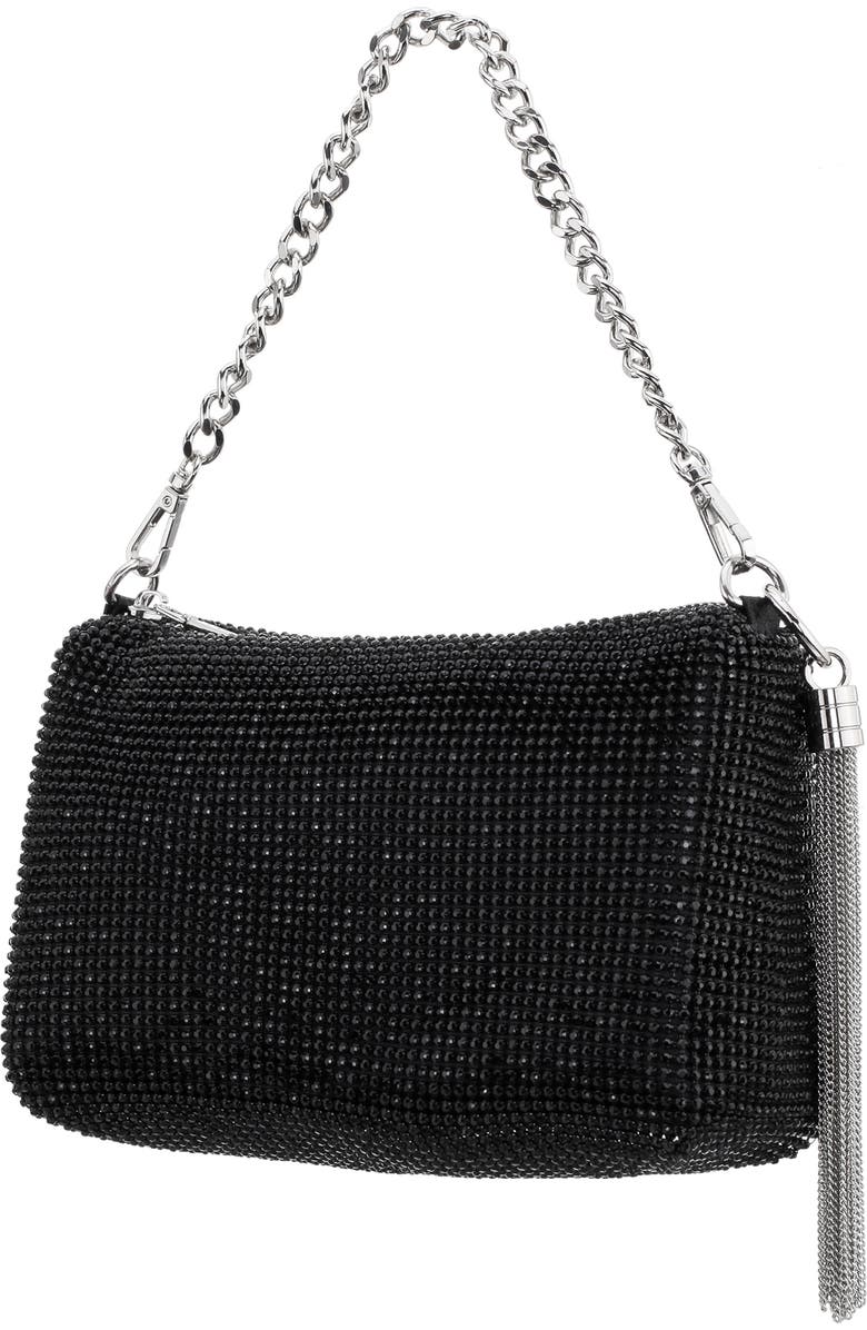Nina Lorne Embellished Convertible Shoulder Bag, Alternate, color, Black