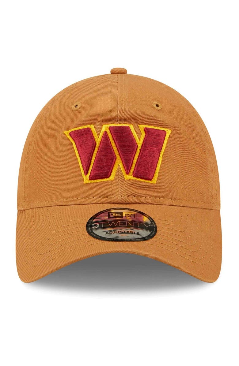 New Era Men's New Era Brown Washington Commanders  Core Classic 2.0 9TWENTY Adjustable Hat, Alternate, color, 