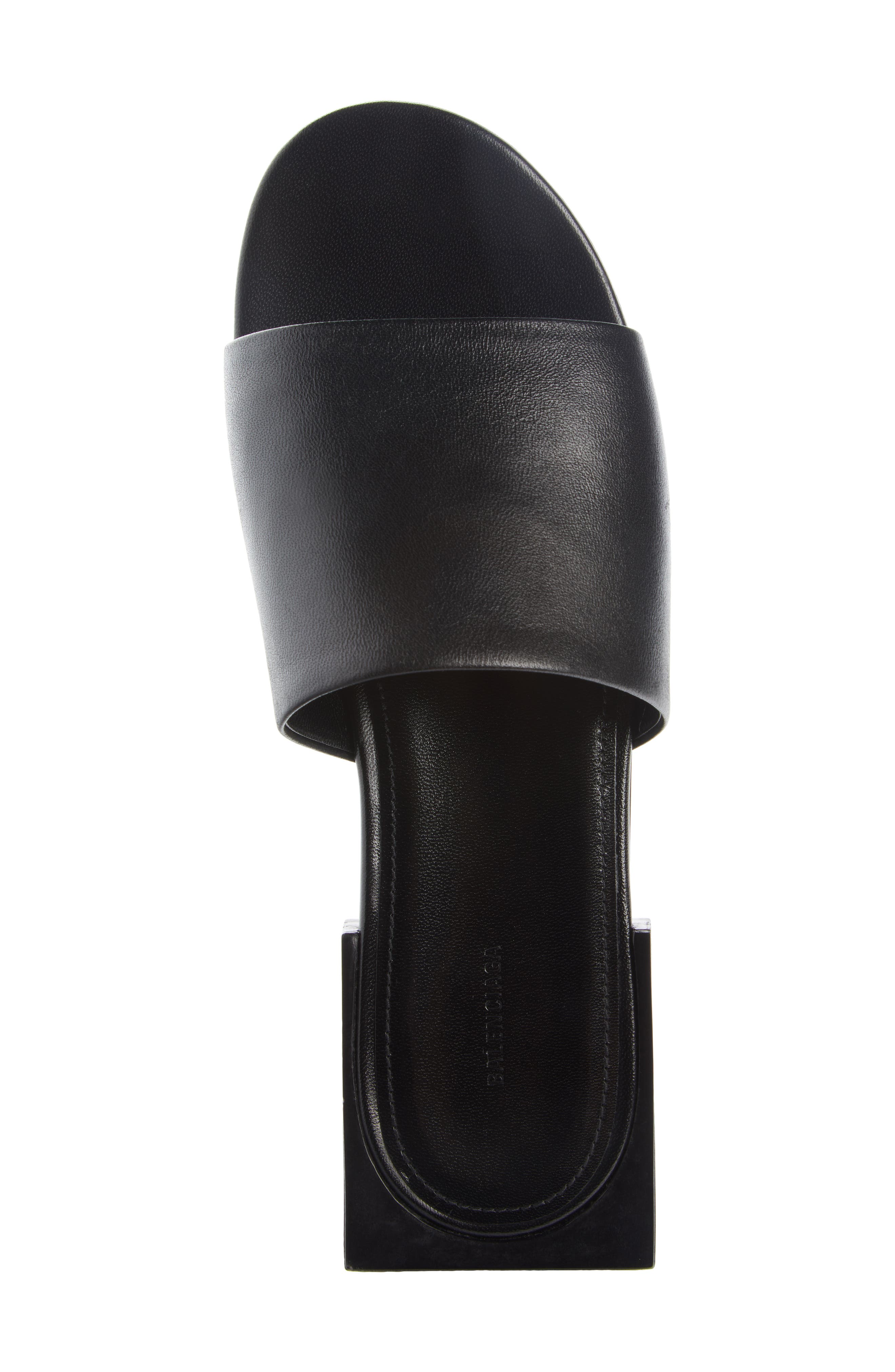 Balenciaga Logo Box Slide Sandal, Alternate, color, 