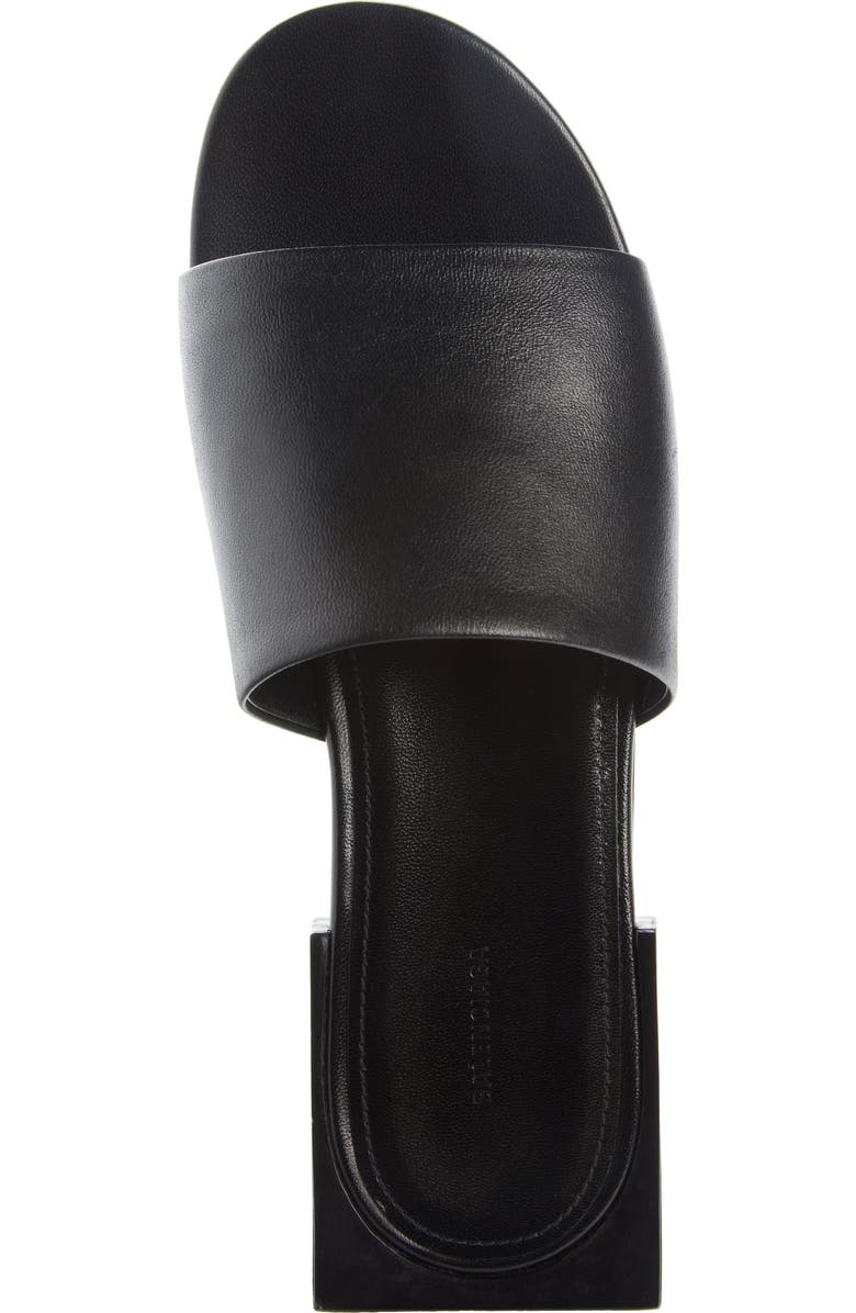 Balenciaga Logo Box Slide Sandal, Alternate, color,