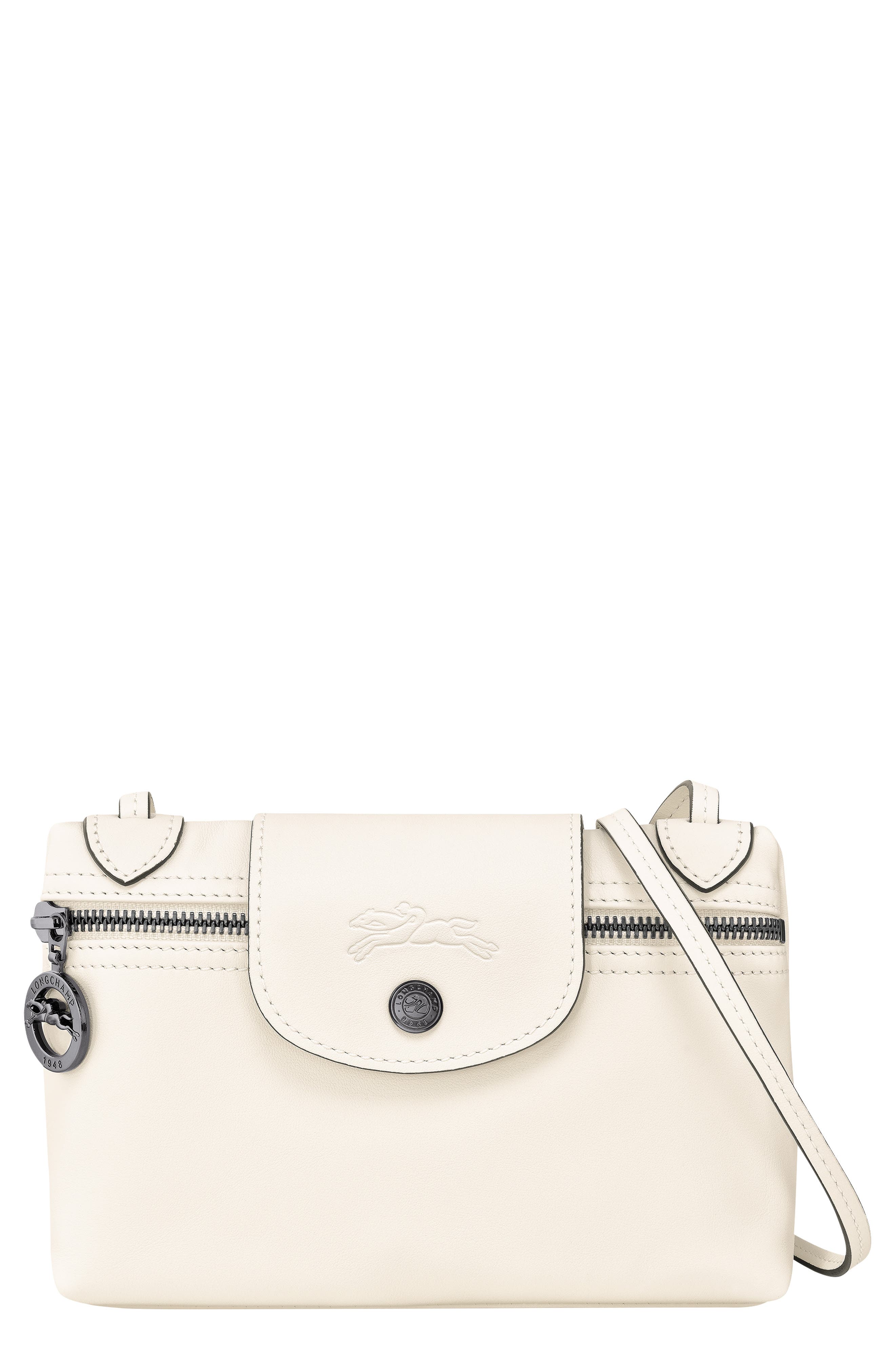 Longchamp Le Pliage Xtra Leather Crossbody Bag, Main, color, 
