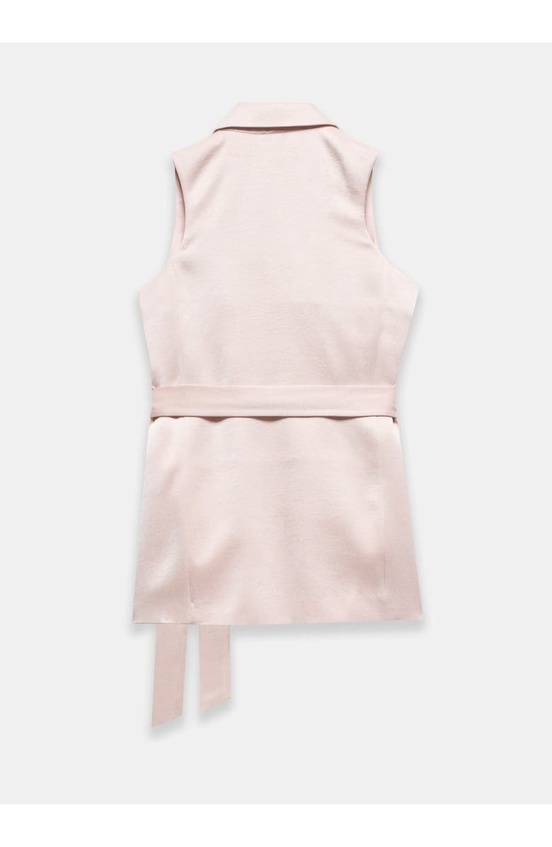 MINT VELVET Longline Wrap Vest, Alternate, color, Light Pink