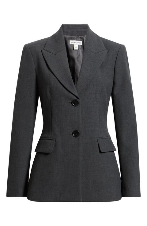 Astrid Sculpted Two-Button Blazer
