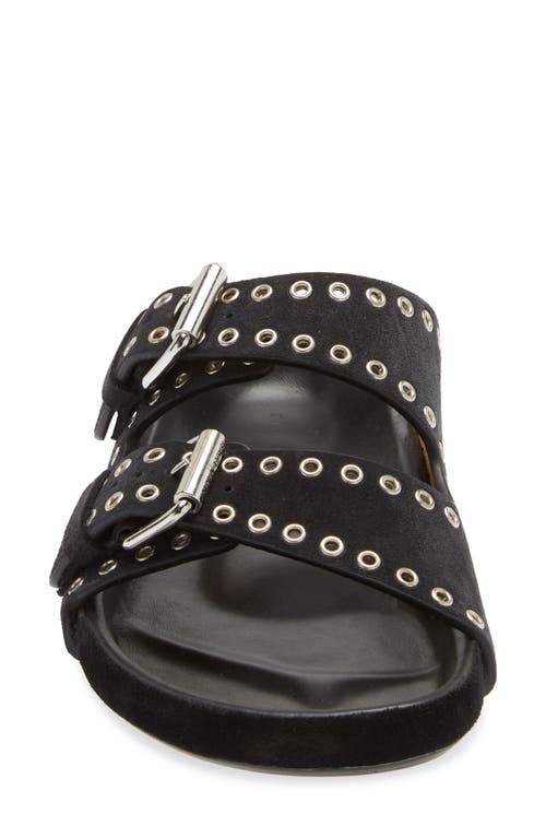 Isabel Marant Lennyo Studded Slide Sandal In Black