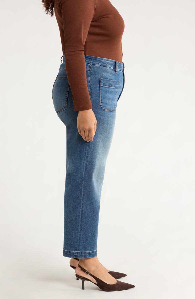 KUT from the Kloth Meg High Waist Ankle Wide Leg Jeans, Alternate, color, Loyalty