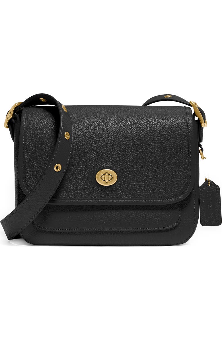 COACH Rambler Pebble Leather Crossbody Bag, Main, color,