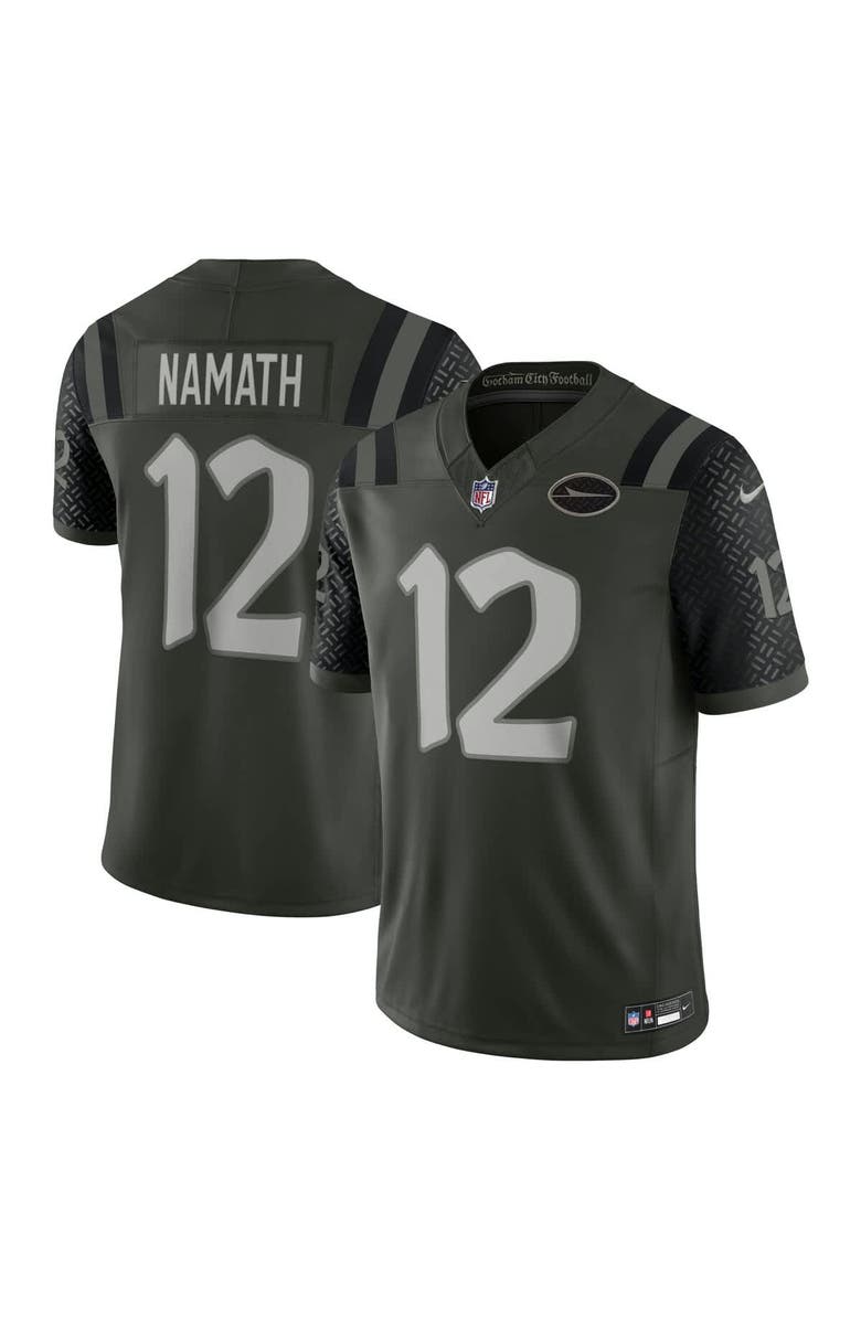 Nike Men's Nike Joe Namath Gotham Green New York Jets 2025 Rivalries Collection Retired Player Limited Jersey, Main, color, Green