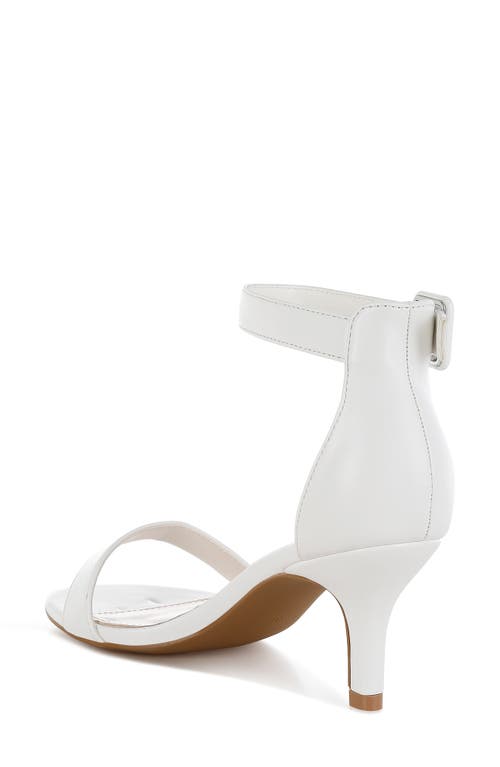 London Rag Ferduda Ankle Strap Sandal In White