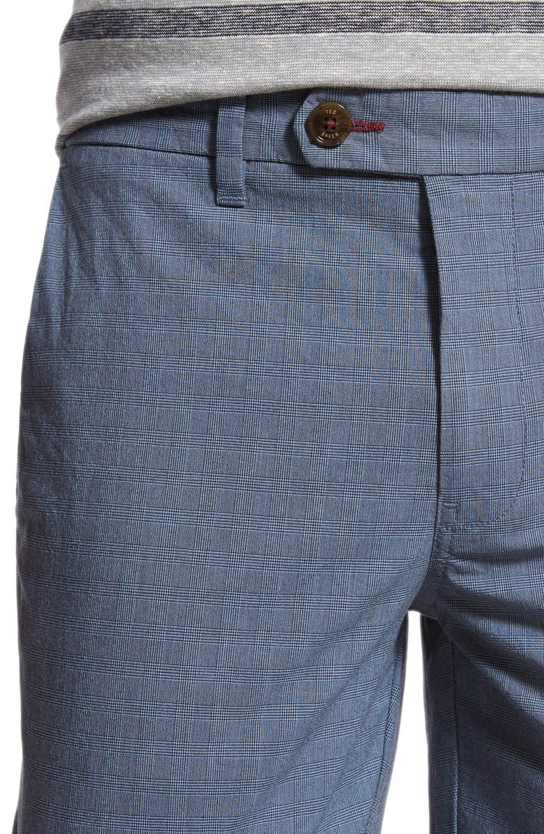 Ted Baker London 'Erupten' Print Stretch Cotton Shorts, Alternate, color, Blue