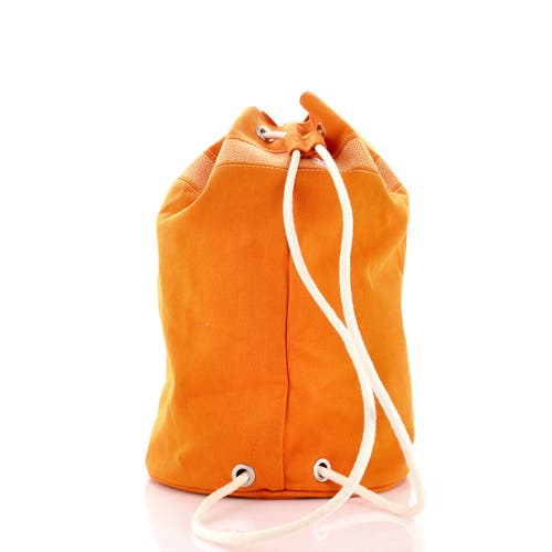 Pre-owned Hermes Hermes Saint Malo Hermarin Bag Toile Gm In Orange