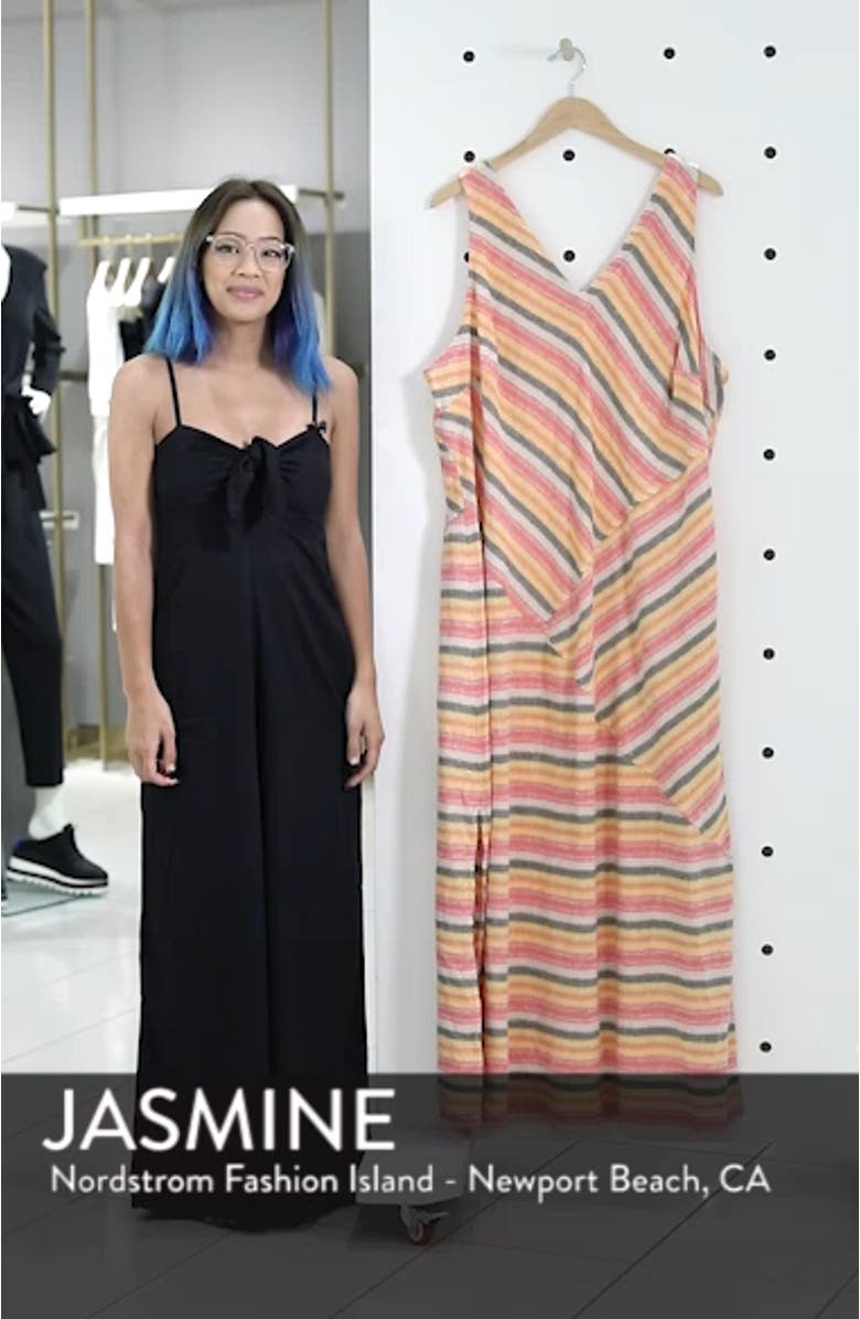 Stripe A-Line Maxi Dress, sales video thumbnail