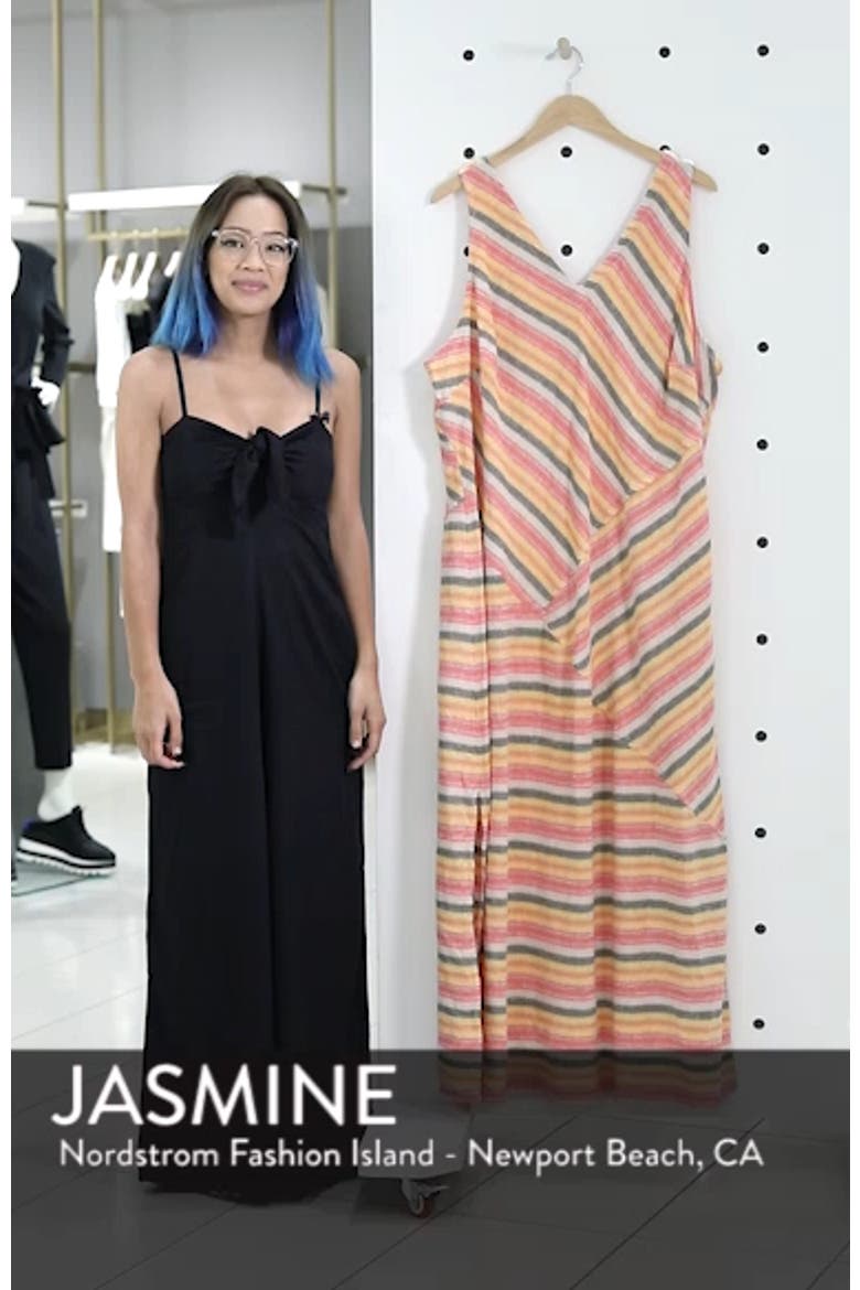Stripe A-Line Maxi Dress video