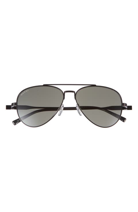 57mm Polarized Pilot Sunglasses