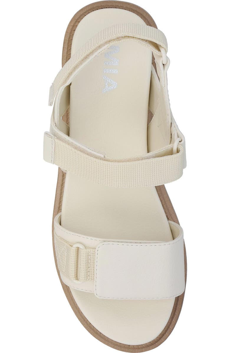 MIA Jony Ankle Strap Platform Sandal, Alternate, color, Bone