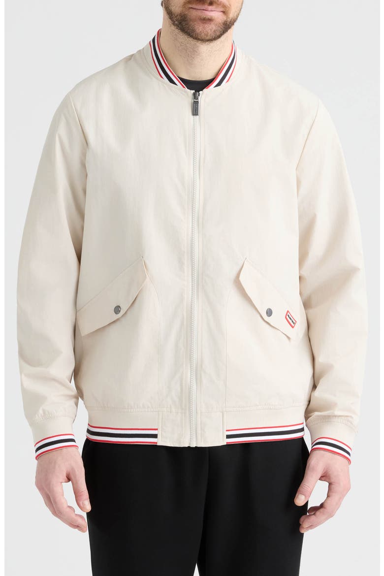 Gaston Water Repellent Bomber Jacket, Main, color, PUMICE STONE