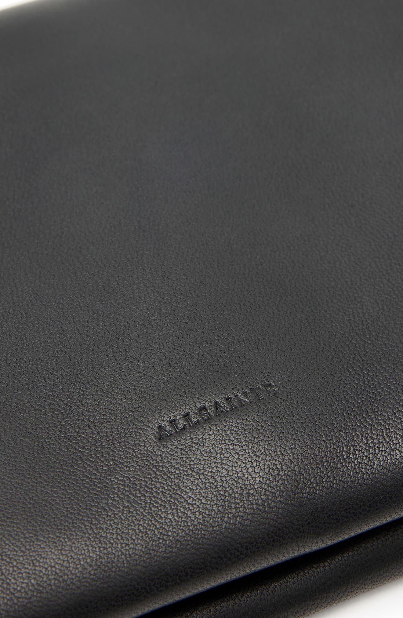 AllSaints Harluna Leather Clutch, Alternate, color, 