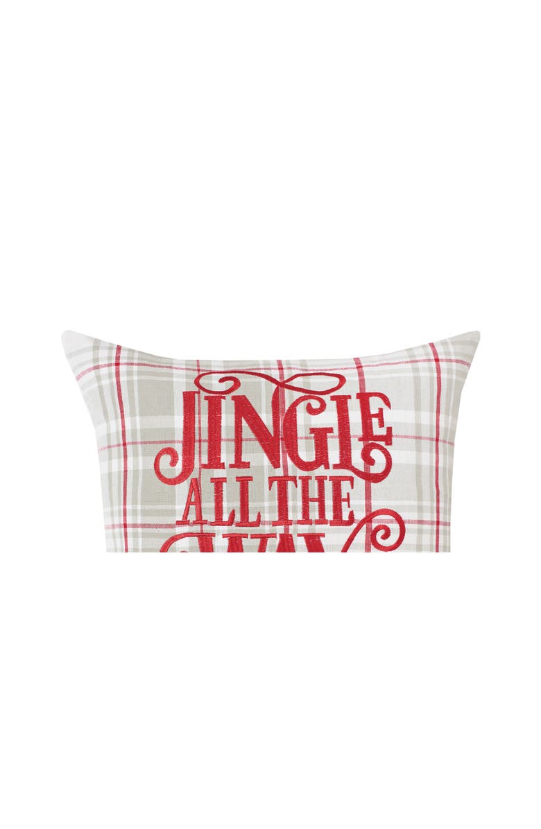C&F Home Jingle All The Way Printed Christmas Throw Pillow, 18" x 18", Alternate, color, Red