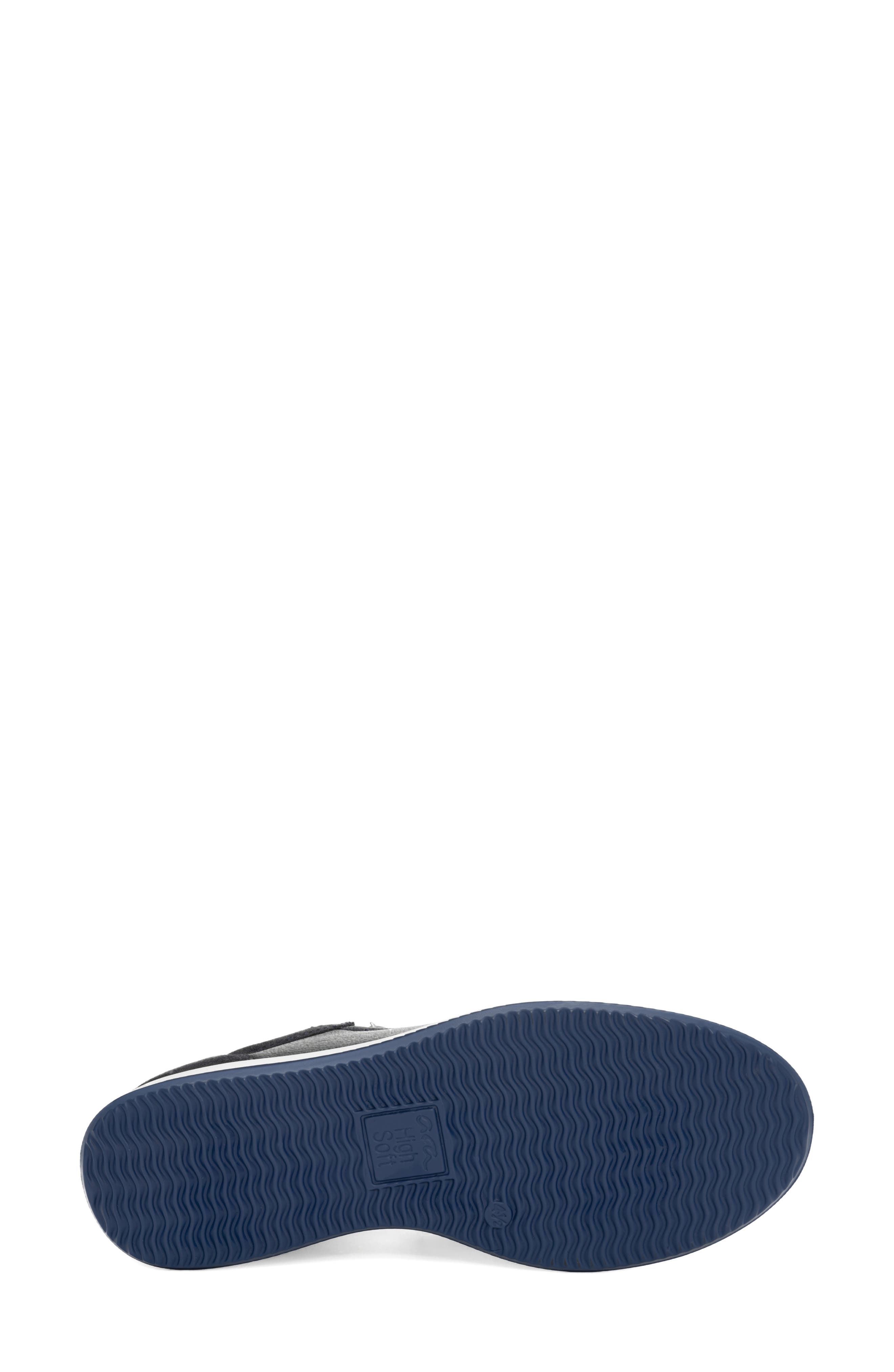 ara Riviera Side Zip Sneaker, Alternate, color, Navy/ Silver