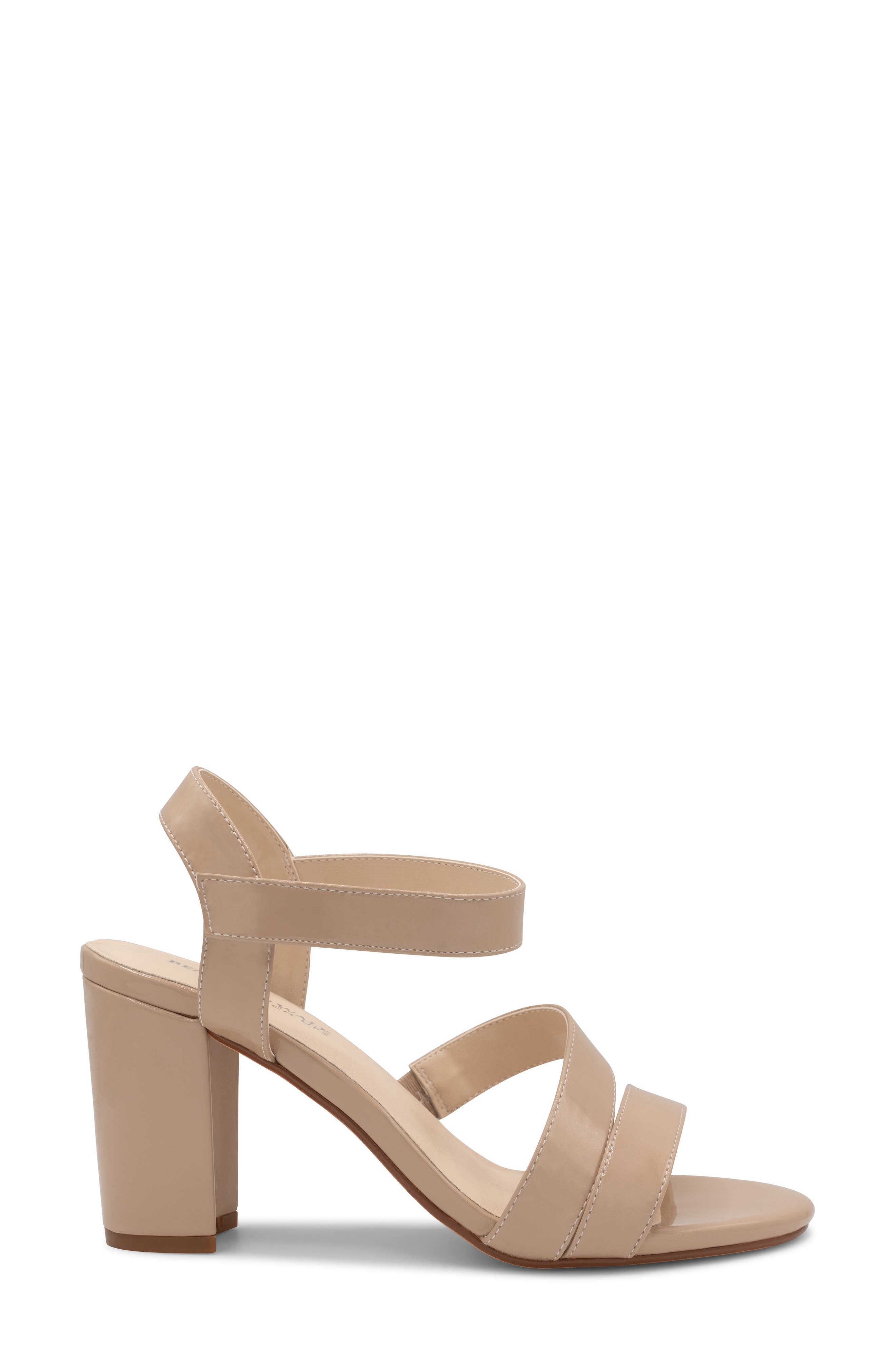 Lucille Ankle Strap Sandal, Alternate, color, NUDE
