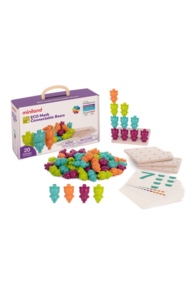 Eco Math Connectable Bears, Main, color, Blue-Green Multi