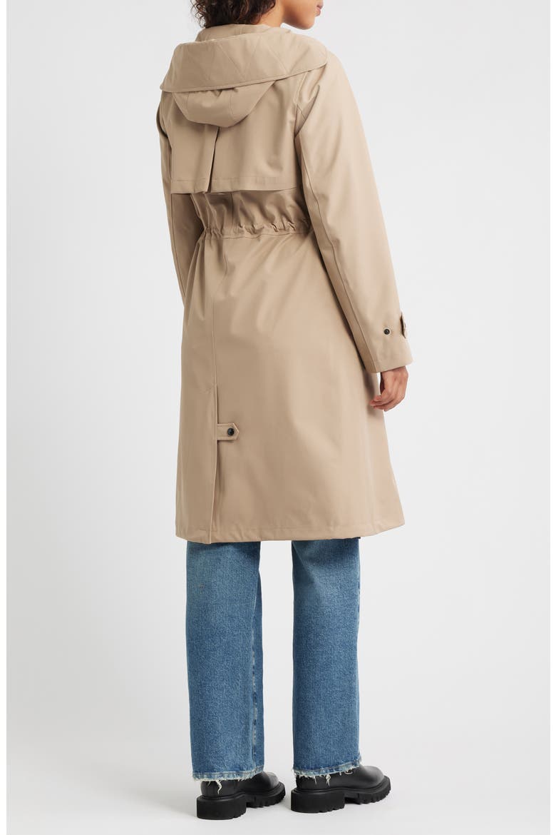 Hooded Longline Coat, Alternate, color, KHAKI