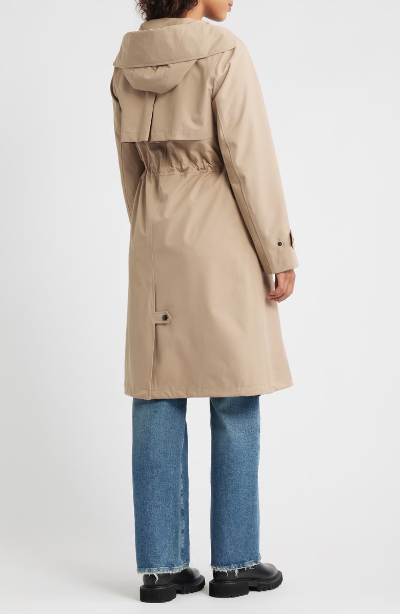 Sam Edelman Hooded Longline Coat, Alternate, color, Khaki
