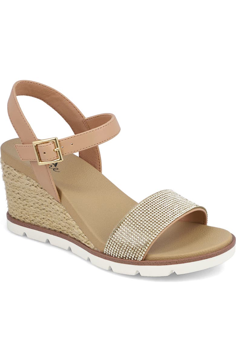 MIA AMORE Lonny Espadrille Wedge Sandal, Main, color,