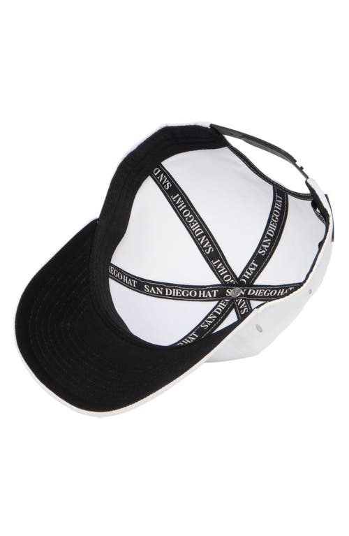 San Diego Hat Tee Side Holder Golf Cap In White