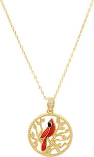 Queen Jewels Cardinal Pendant Necklace
