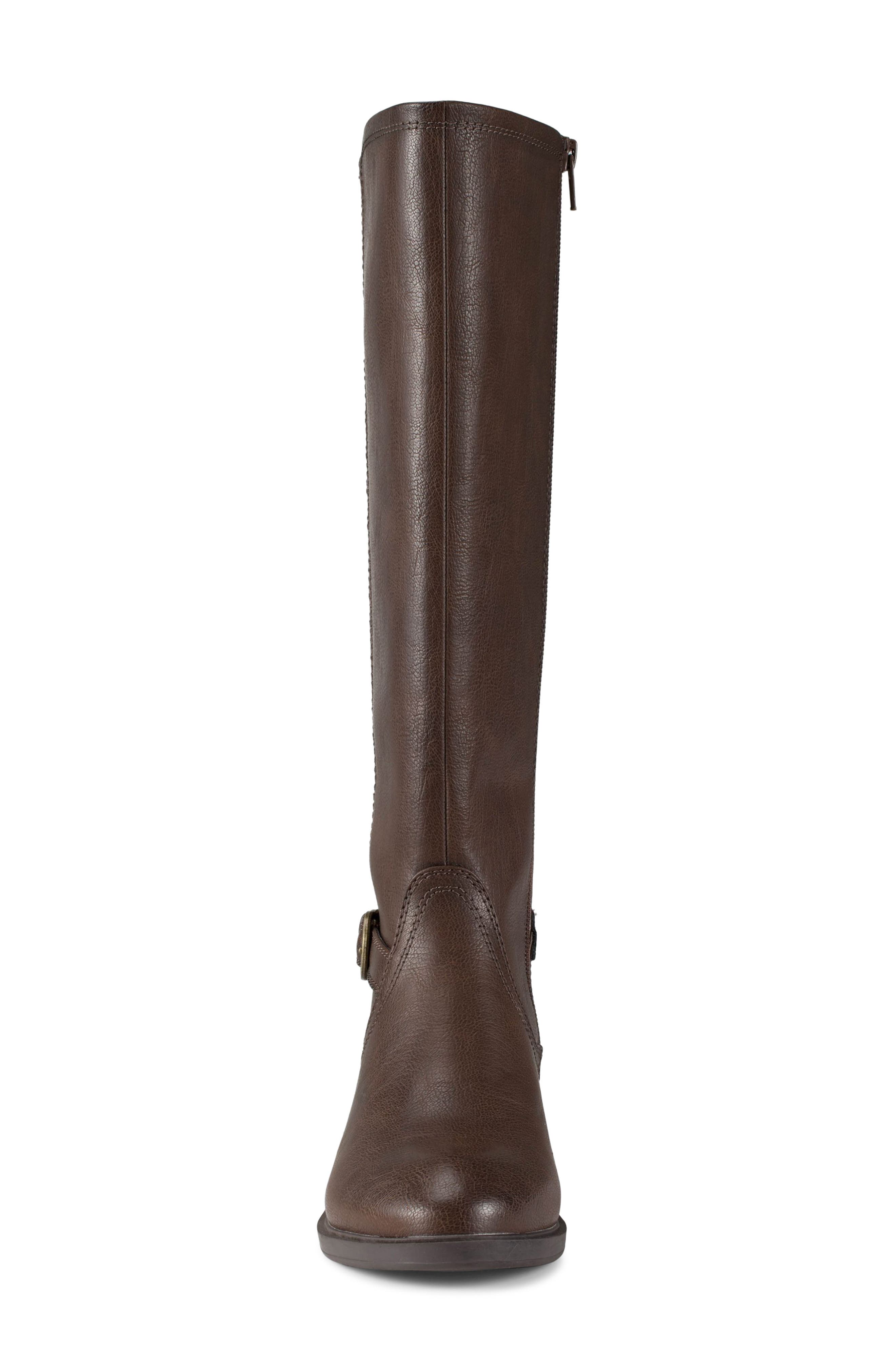 Nena Riding Boot - Wide Calf, Alternate, color, DARK BROWN